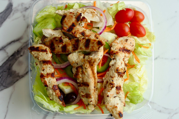 Salads delivery Brockton MA - fresh, healthy greens with Italian dressing
